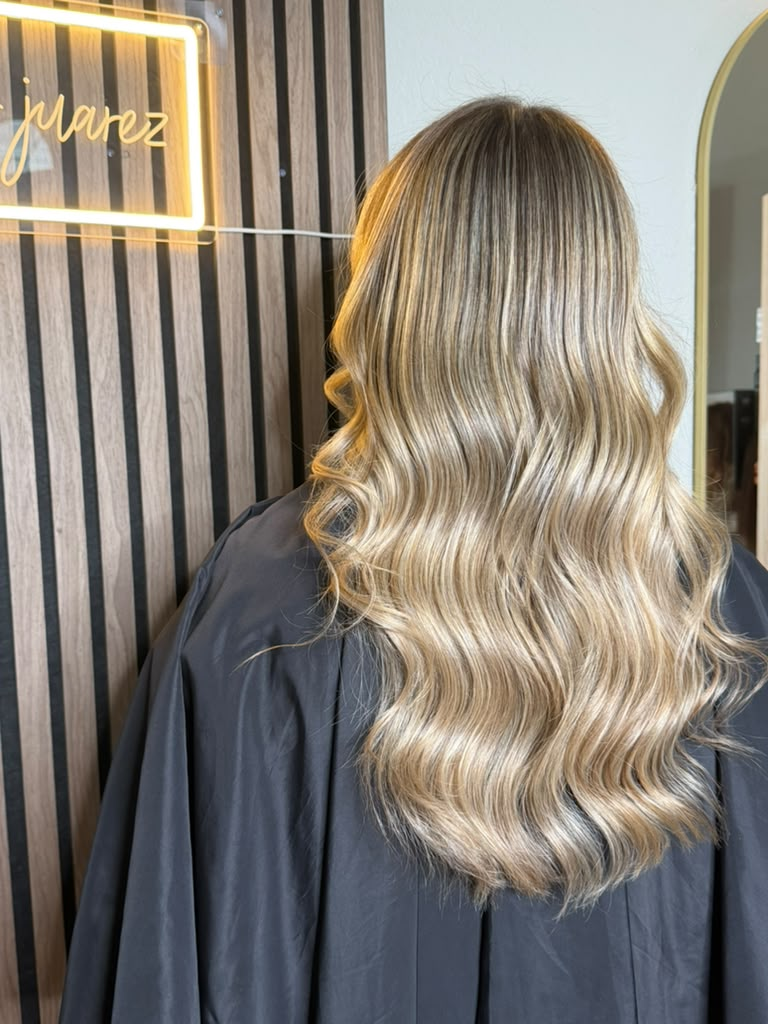Ondas Champán — Balayage rubio
