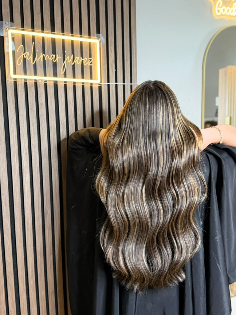 Castaño Champiñón — Balayage castaño